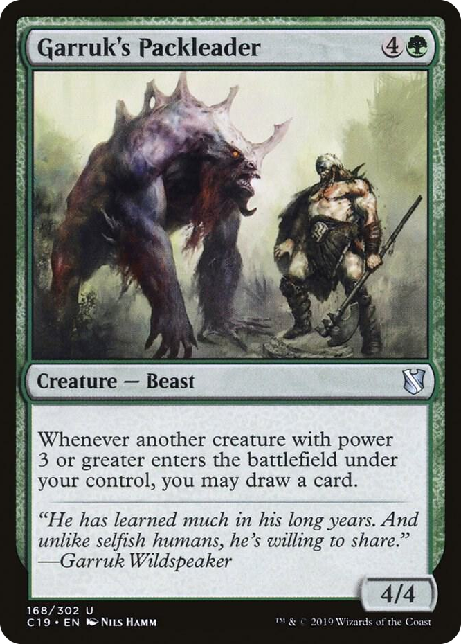 0168 Garruk's Packleader U Commander 2019