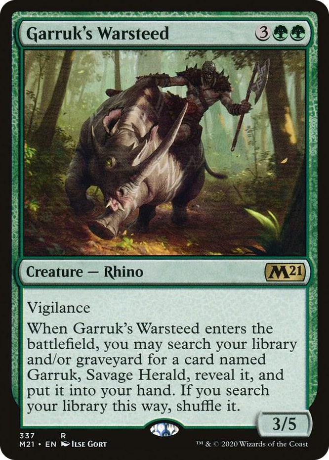 0337 Garruk's Warsteed R Core Set 2021