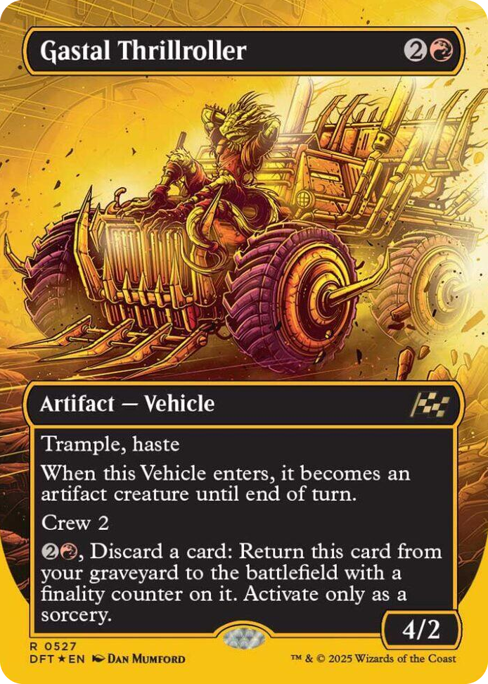0527 Gastal Thrillroller (Borderless) (First-Place Foil) R Aetherdrift
