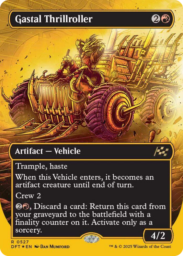 0527 Gastal Thrillroller (Borderless) (First-Place Foil) R Aetherdrift