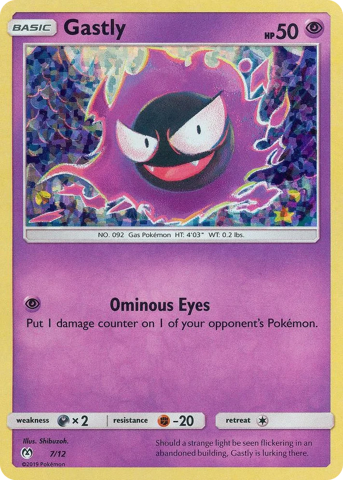 0007 Gastly Promo McDonald's Promos 2019