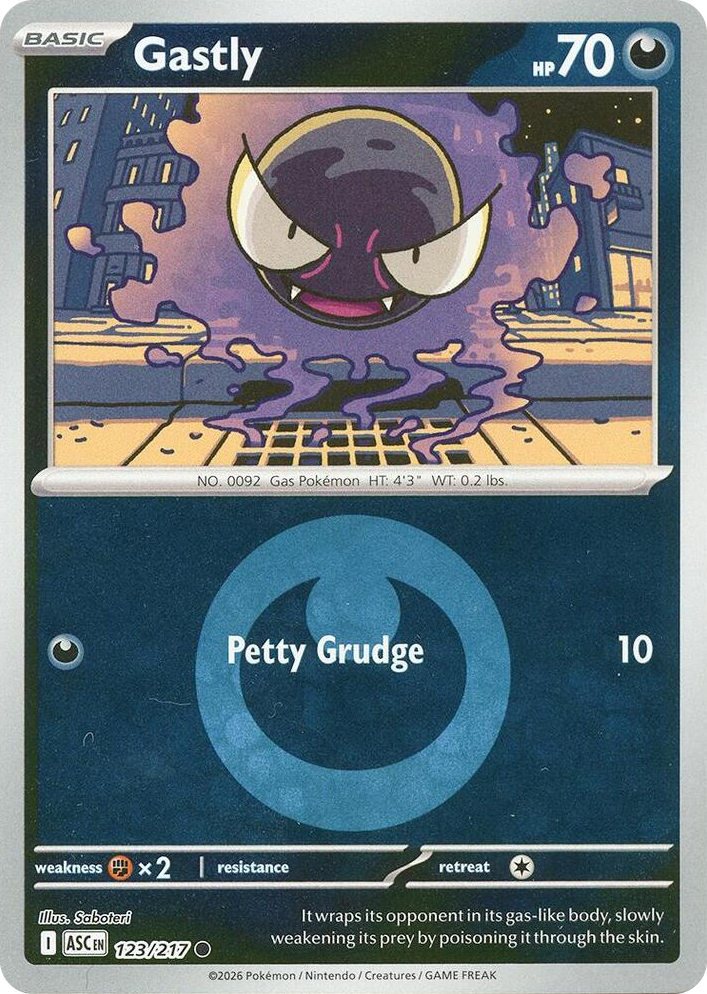 0123 Gastly (Energy Symbol Pattern) Common Ascended Heroes