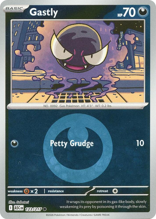 0123 Gastly (Energy Symbol Pattern) Common Ascended Heroes