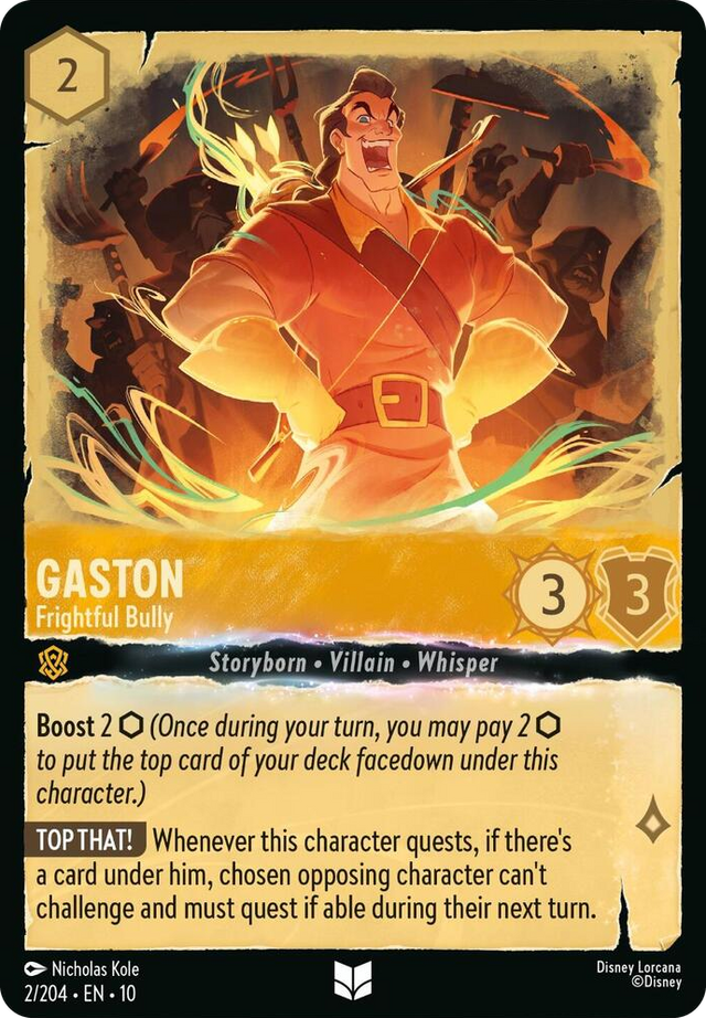 0002 Gaston - Frightful Bully Uncommon Whispers in the Well