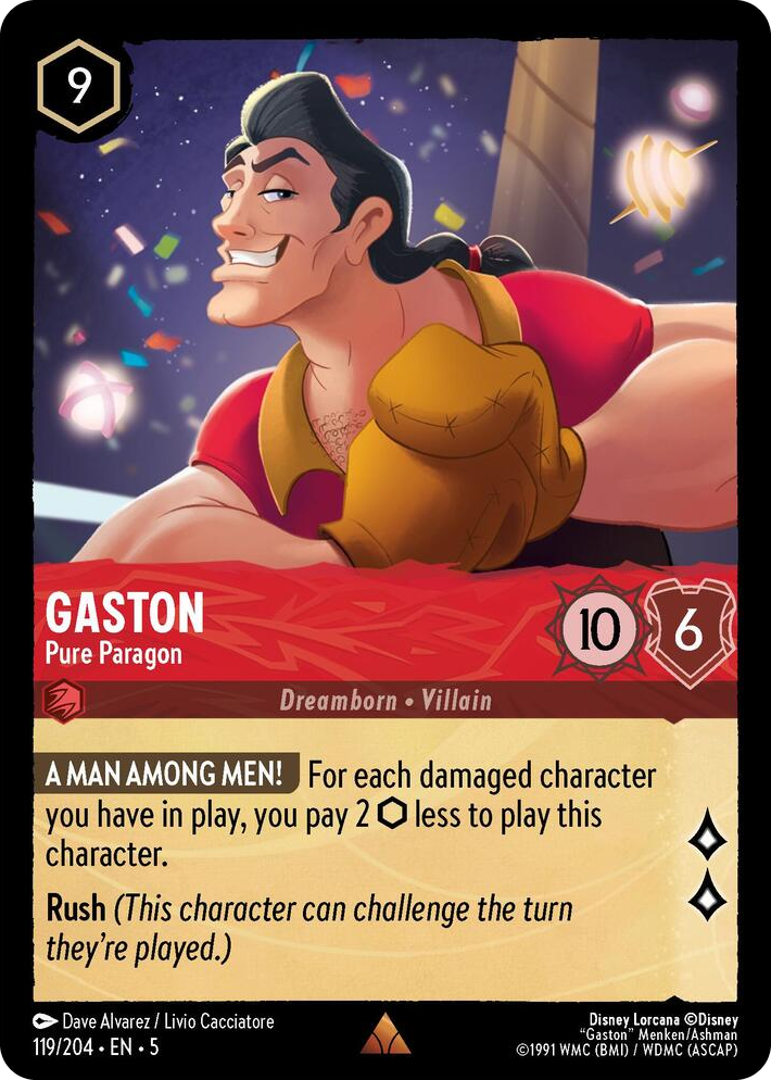 0119 Gaston - Pure Paragon Rare Shimmering Skies