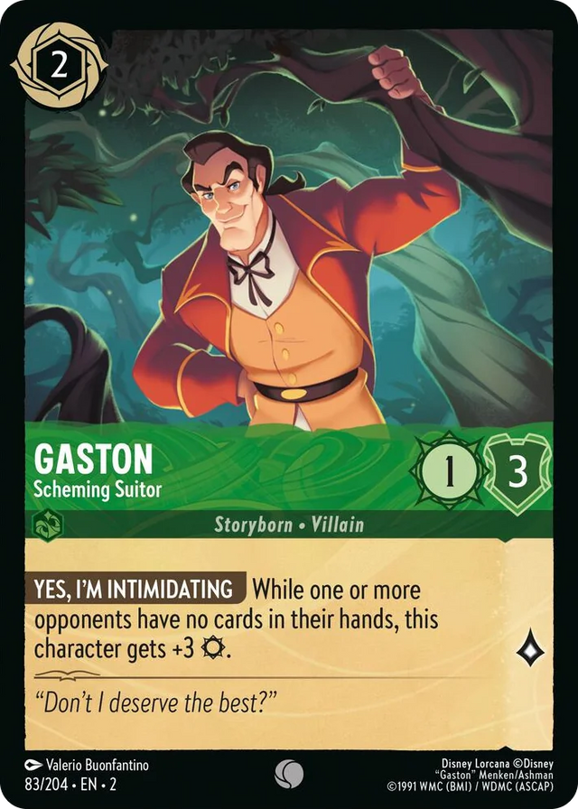 0083 Gaston - Scheming Suitor Common Rise of the Floodborn