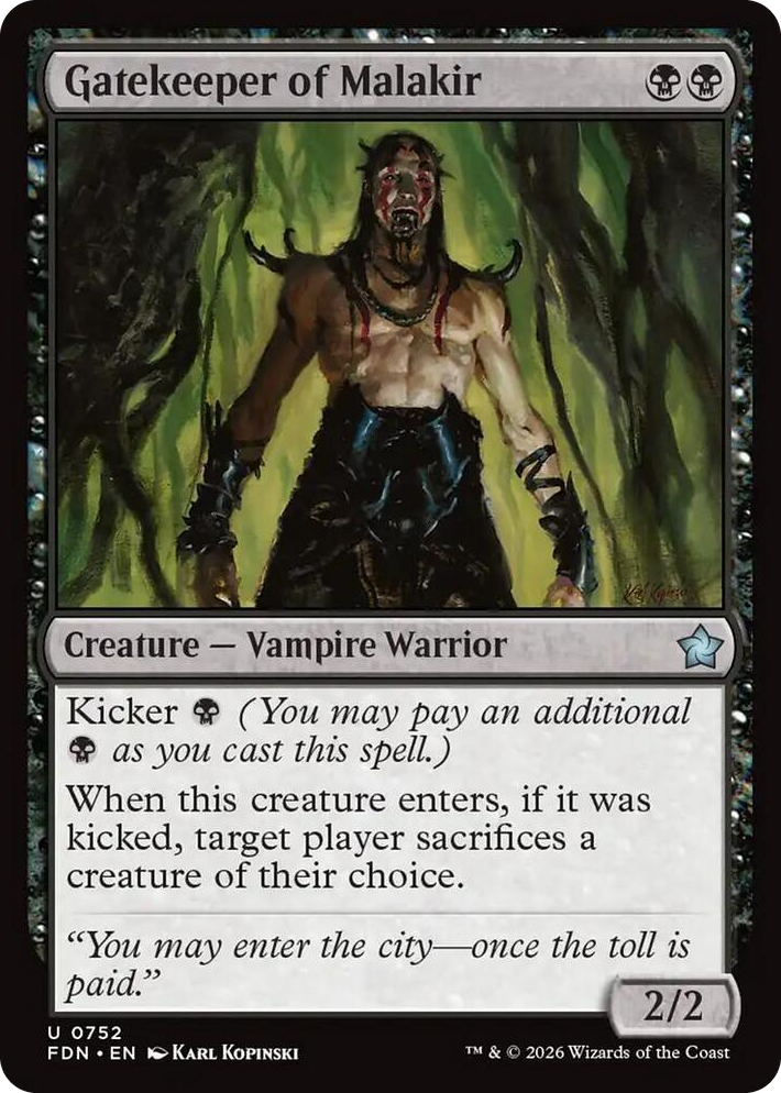 0752 Gatekeeper of Malakir (0752) U Foundations