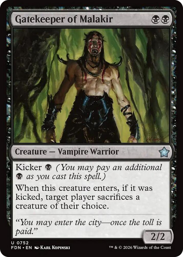 0752 Gatekeeper of Malakir (0752) U Foundations