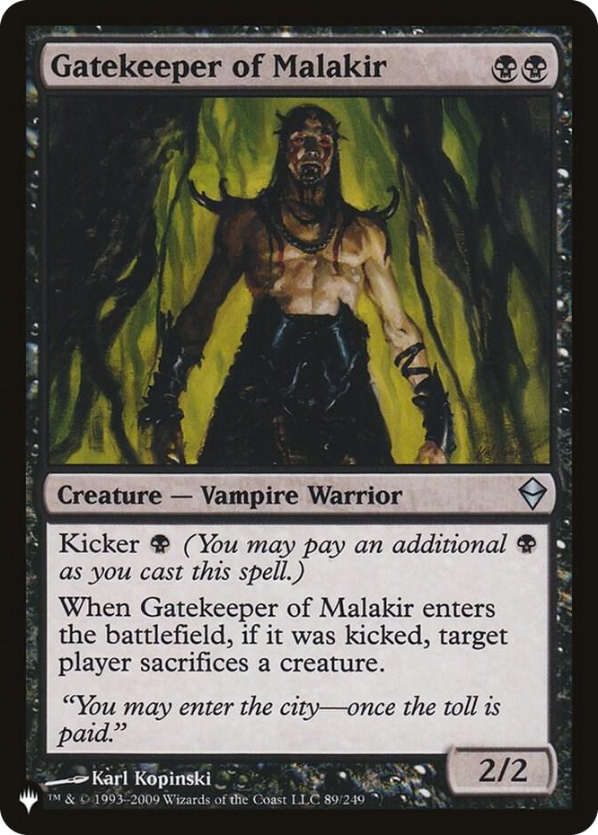 Gatekeeper of Malakir #89 U - The List Reprints Pokemon card