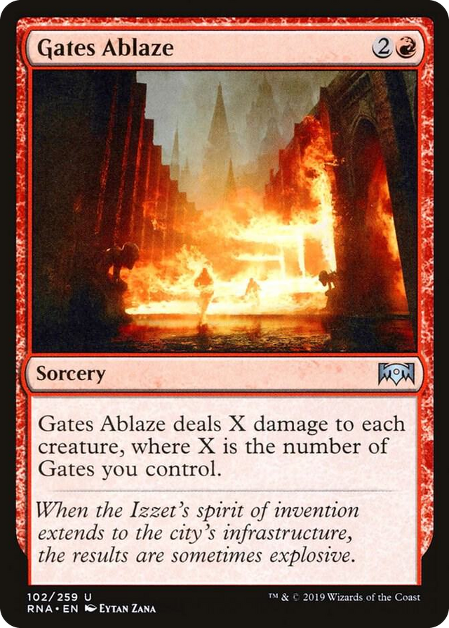 0102 Gates Ablaze U Ravnica Allegiance