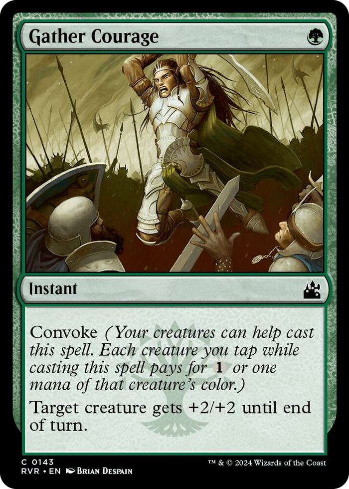 Gather Courage #143 C - Ravnica Remastered Pokemon card