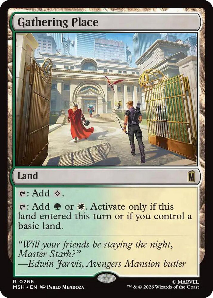 Gathering Place #266 R - Marvel Super Heroes Pokemon card