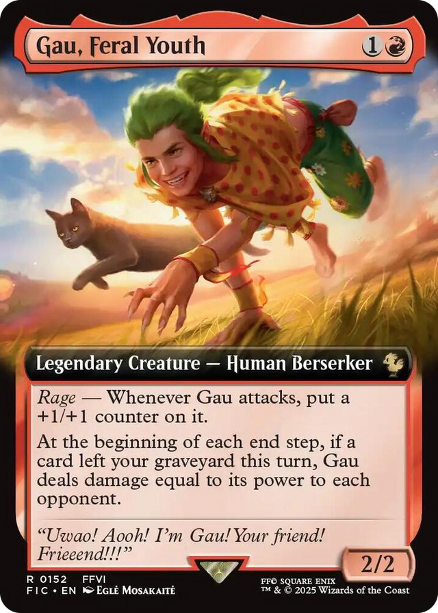 0152 Gau, Feral Youth (Extended Art) R Commander: FINAL FANTASY
