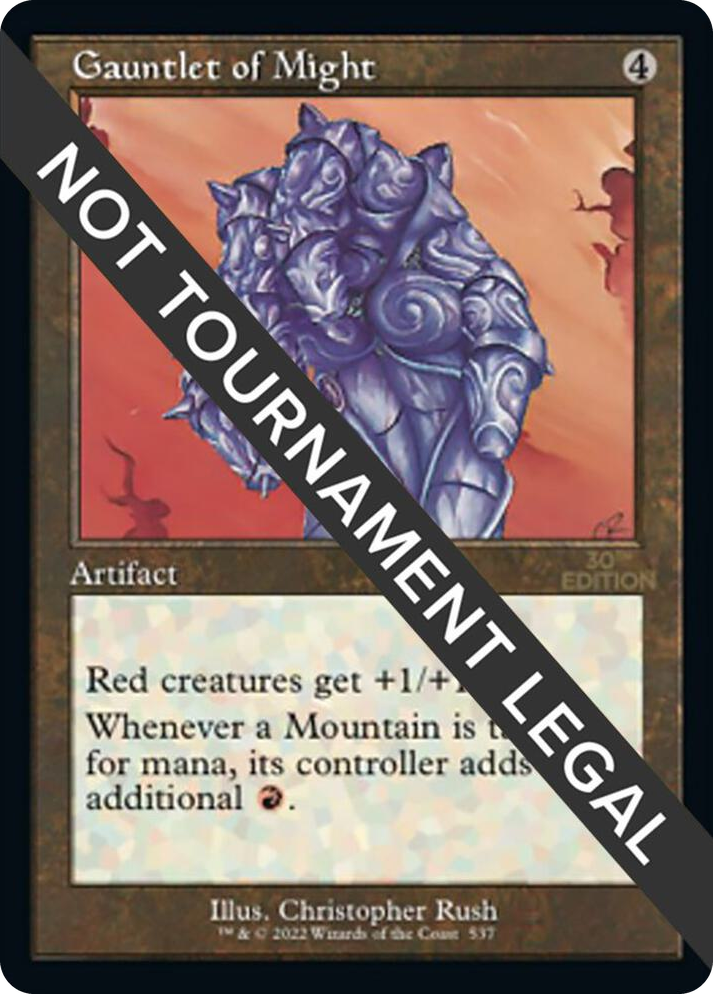 0537 Gauntlet of Might (Retro Frame) R 30th Anniversary Edition