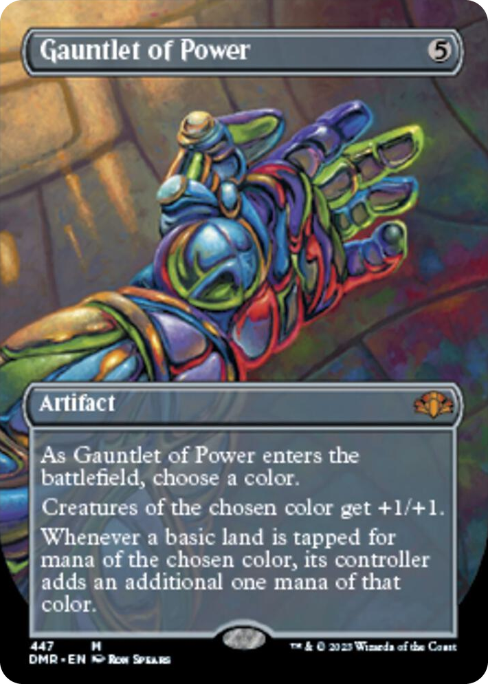 0447 Gauntlet of Power (Borderless) M Dominaria Remastered