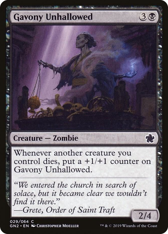 0029 Gavony Unhallowed C Magic Game Night 2019