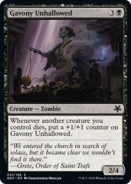 0051 Gavony Unhallowed C Magic Game Night: Free-For-All