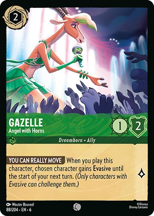 0088 Gazelle - Angel with Horns Common Azurite Sea