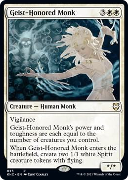 0025 Geist-Honored Monk R Commander: Kaldheim