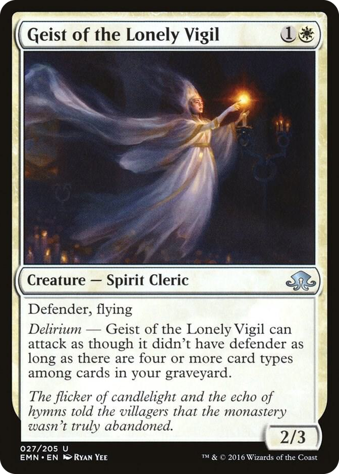 Geist of the Lonely Vigil #27 U - Eldritch Moon Pokemon card