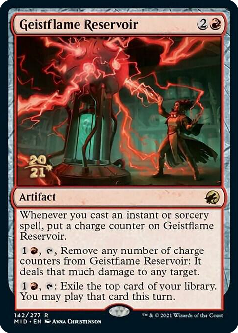 Geistflame Reservoir #142 R - Prerelease Cards Pokemon card