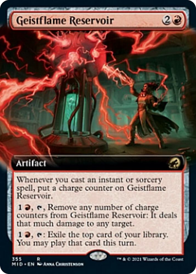0355 Geistflame Reservoir (Extended Art) R Innistrad: Midnight Hunt