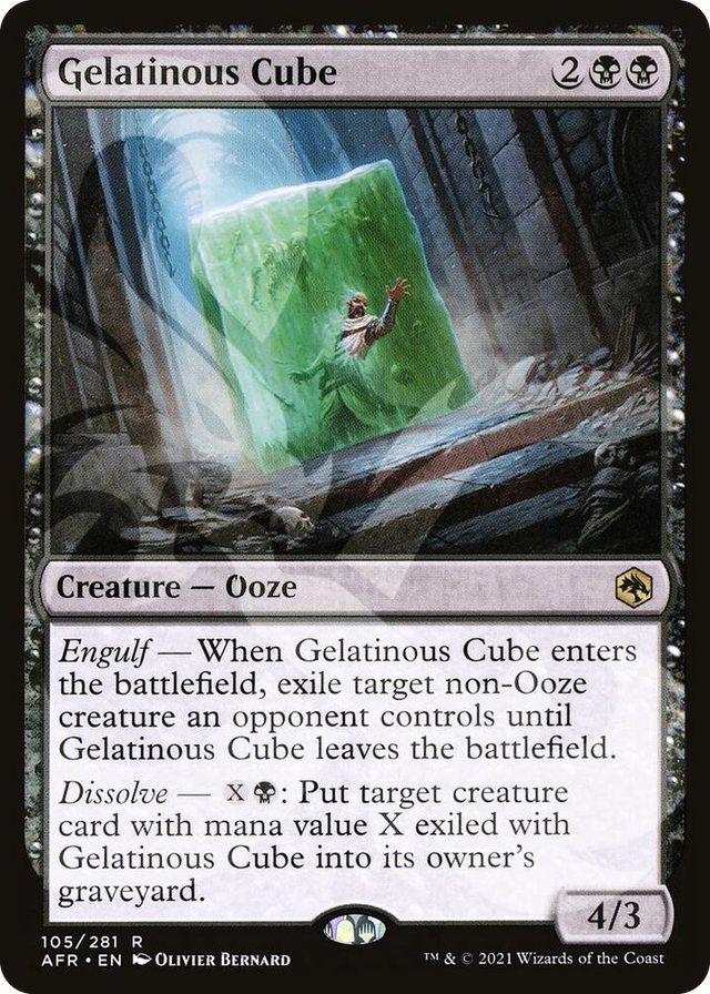 0105 Gelatinous Cube R AFR Ampersand Promos