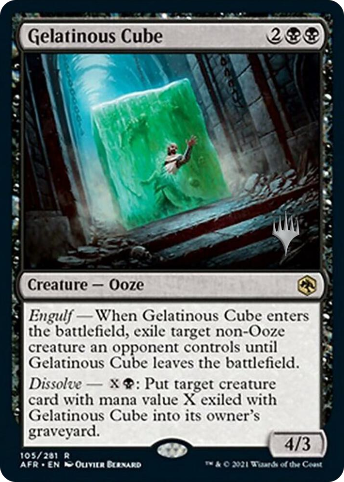 0105 Gelatinous Cube R Promo Pack: Adventures in the Forgotten Realms