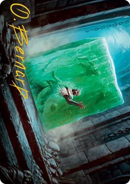 0007 Gelatinous Cube Art Card (Gold-Stamped Signature) S Art Series: Adventures in the Forgotten Realms