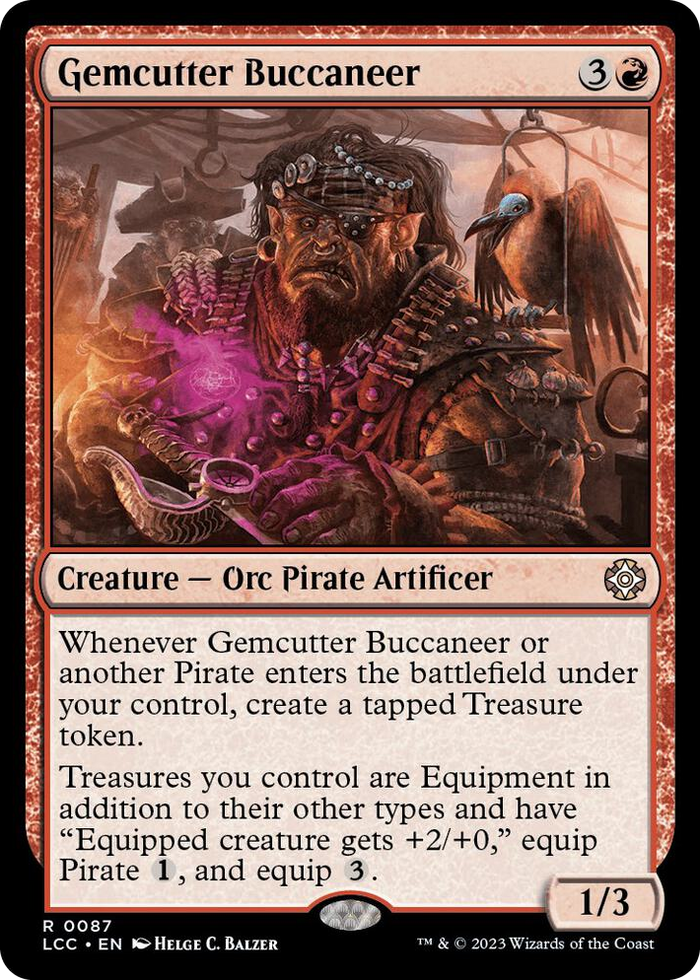 Gemcutter Buccaneer #87 R - Commander: The Lost Caverns of Ixalan Pokemon card