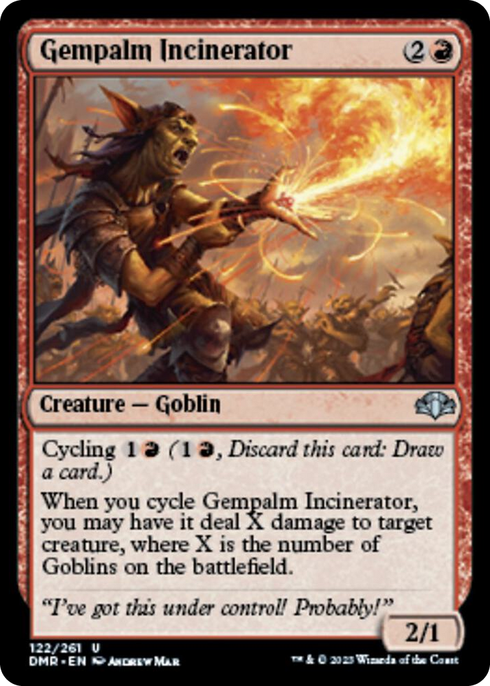 Gempalm Incinerator #122 U - Dominaria Remastered Pokemon card
