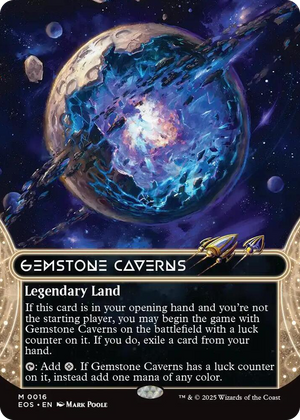 0016 Gemstone Caverns (0016) (Borderless) M Edge of Eternities: Stellar Sights
