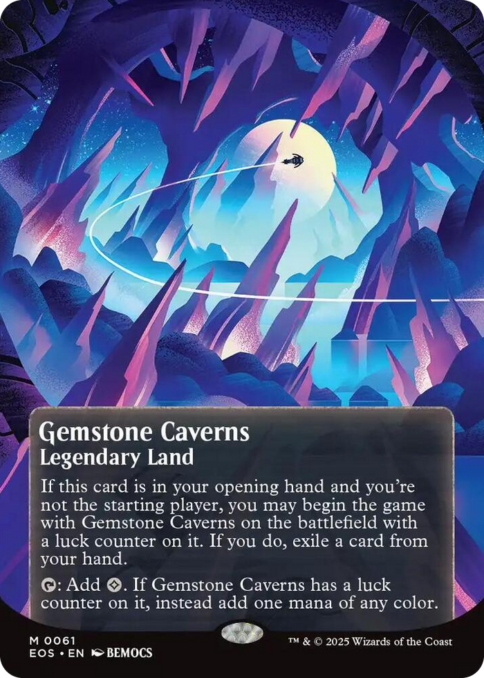 Gemstone Caverns (0061) (Borderless) #61 M - Edge of Eternities: Stellar Sights Pokemon card