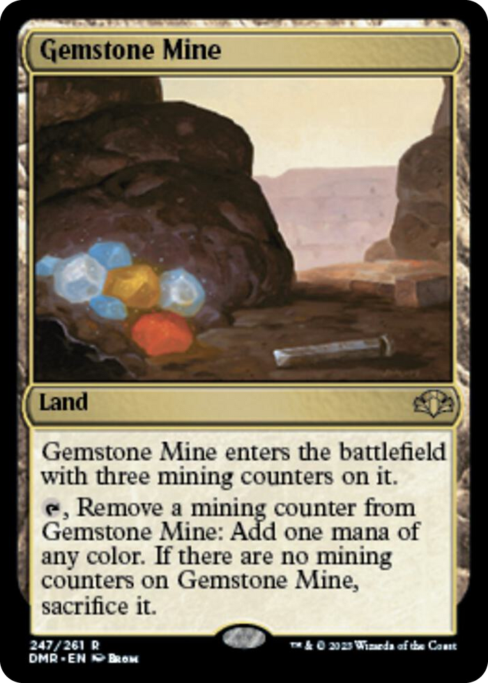 Gemstone Mine #247 R - Dominaria Remastered Pokemon card