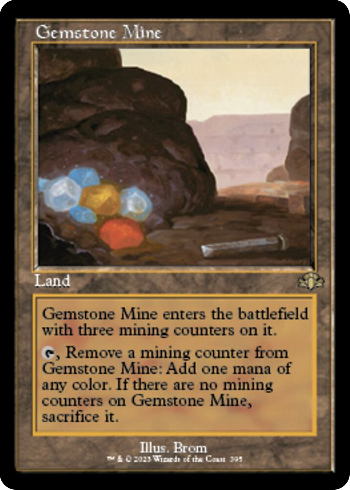 Gemstone Mine (Retro Frame) #395 R - Dominaria Remastered Pokemon card