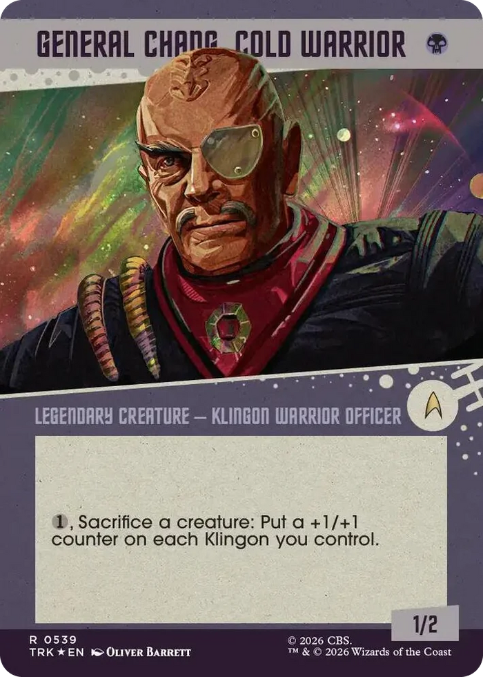 0539 General Chang, Cold Warrior (Showcase) (0539) (Surge Foil) R Star Trek