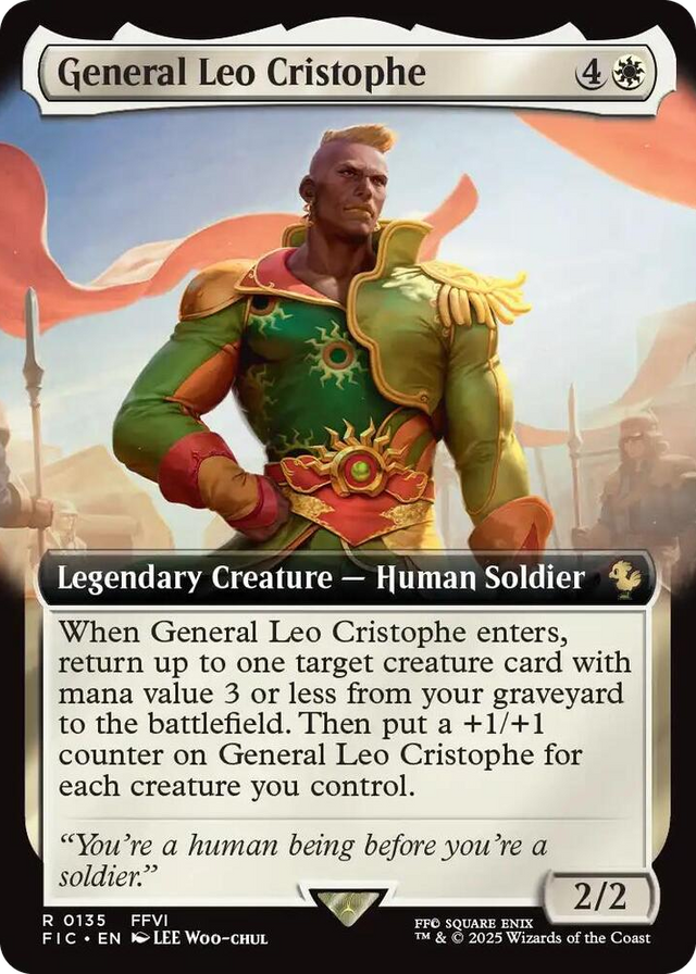 0135 General Leo Cristophe (Extended Art) R Commander: FINAL FANTASY
