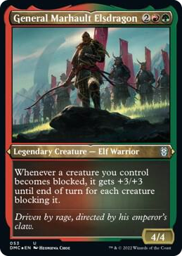 0053 General Marhault Elsdragon (Foil Etched) U Commander: Dominaria United