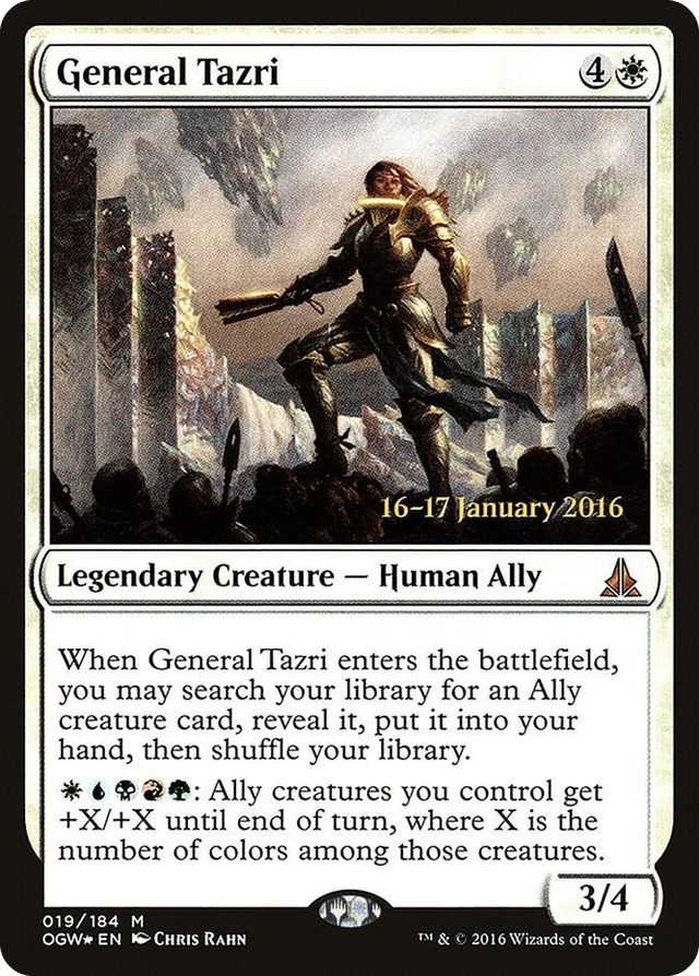 0019 General Tazri M Prerelease Cards
