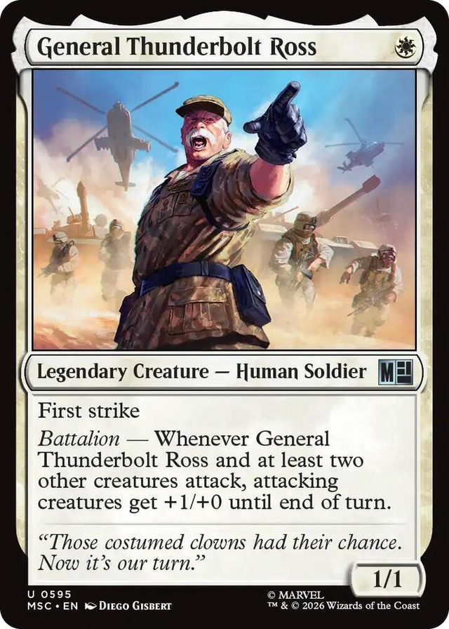 0595 General Thunderbolt Ross U Commander: Marvel Super Heroes