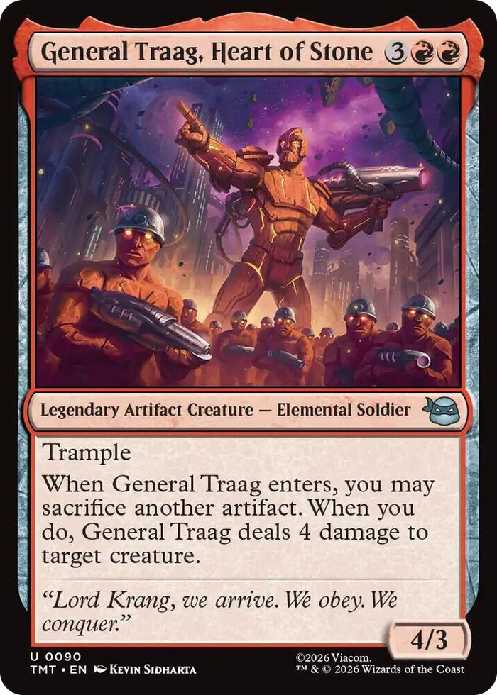 General Traag, Heart of Stone #90 U - Teenage Mutant Ninja Turtles Pokemon card