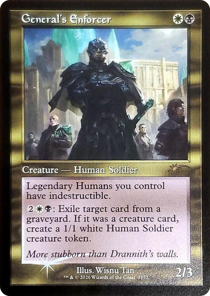 General's Enforcer (Retro Frame) #7152 R - Secret Lair Drop Series Pokemon card