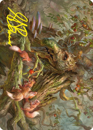 0011 Generous Ent Art Card (Gold-Stamped Signature) S Art Series: Universes Beyond: The Lord of the Rings: Tales of Middle-earth