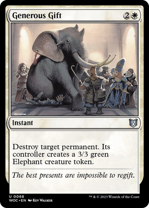 0068 Generous Gift U Commander: Wilds of Eldraine