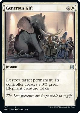 0100 Generous Gift U Commander: Dominaria United