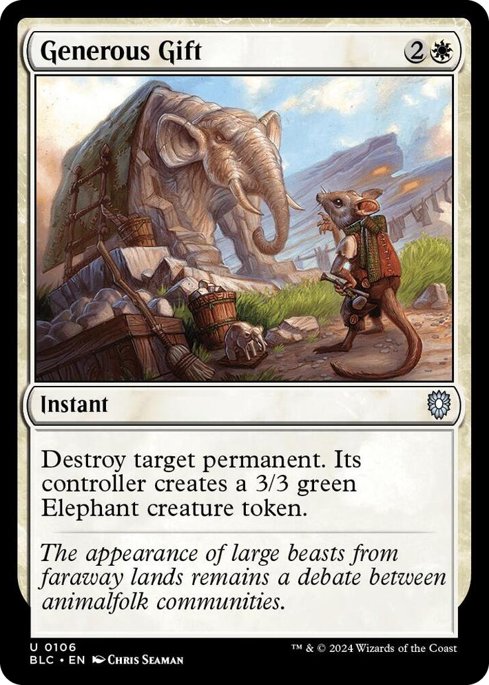 0106 Generous Gift U Commander: Bloomburrow