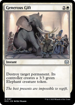0187 Generous Gift U Commander: March of the Machine
