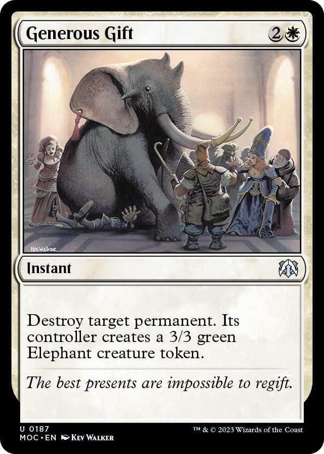0187 Generous Gift U Commander: March of the Machine
