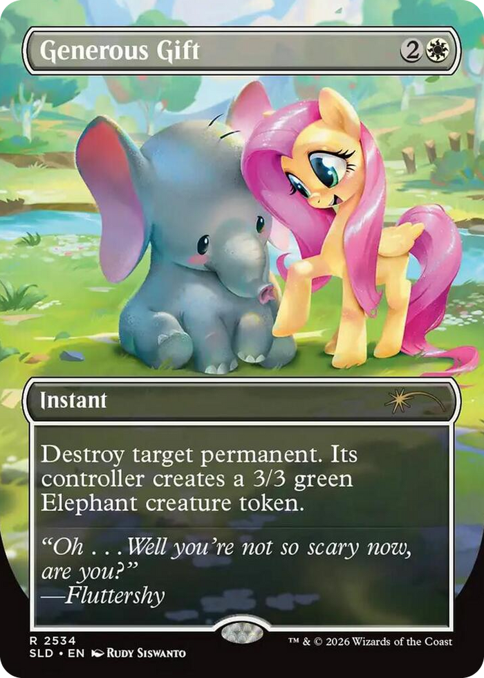 Generous Gift (2534) #2534 R - Secret Lair Drop Series Pokemon card
