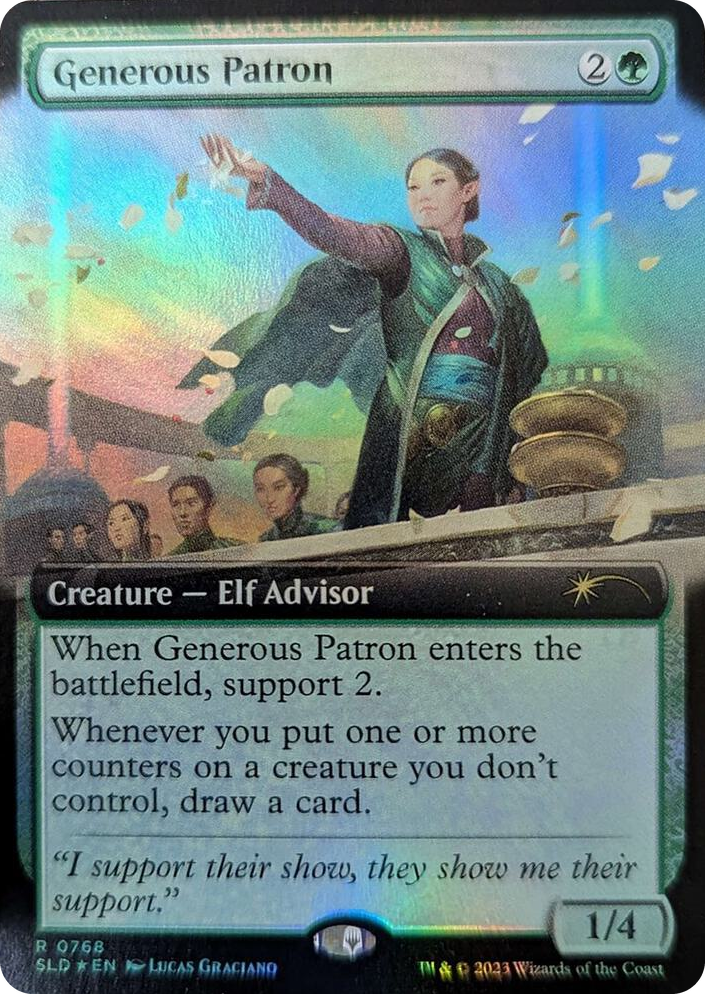 0768 Generous Patron (Extended Art) R Secret Lair Drop Series